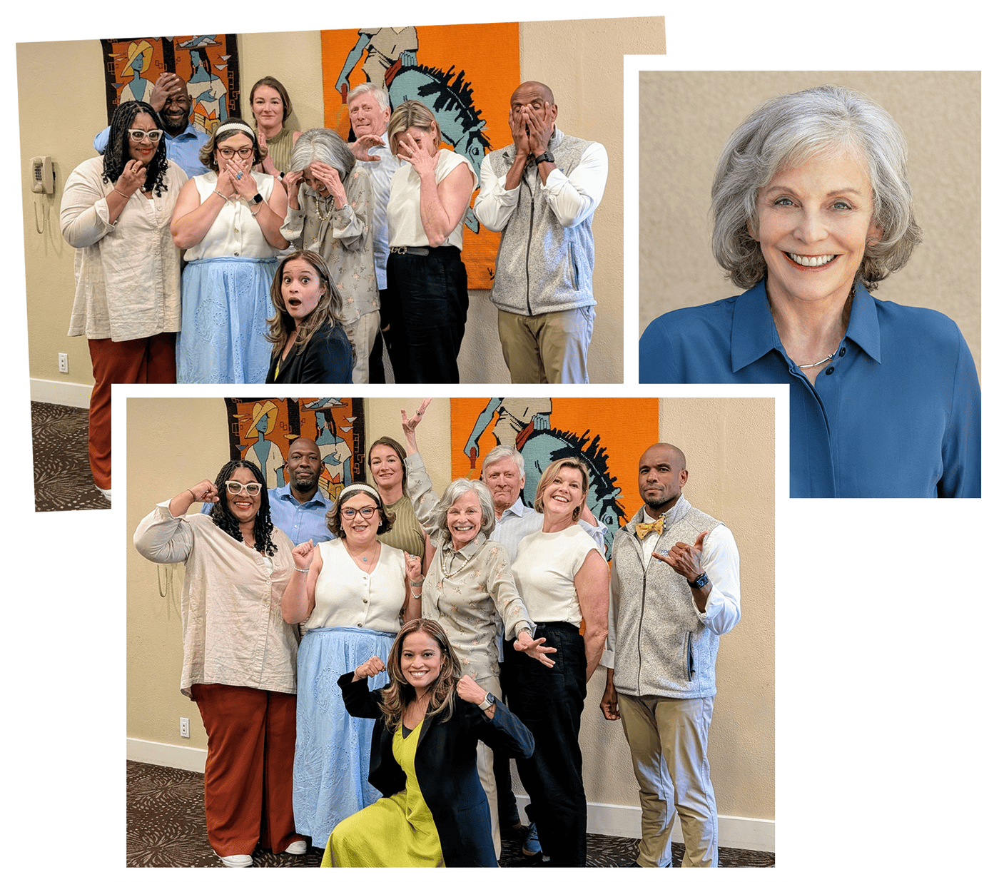 Deborah Shames with workshop participants