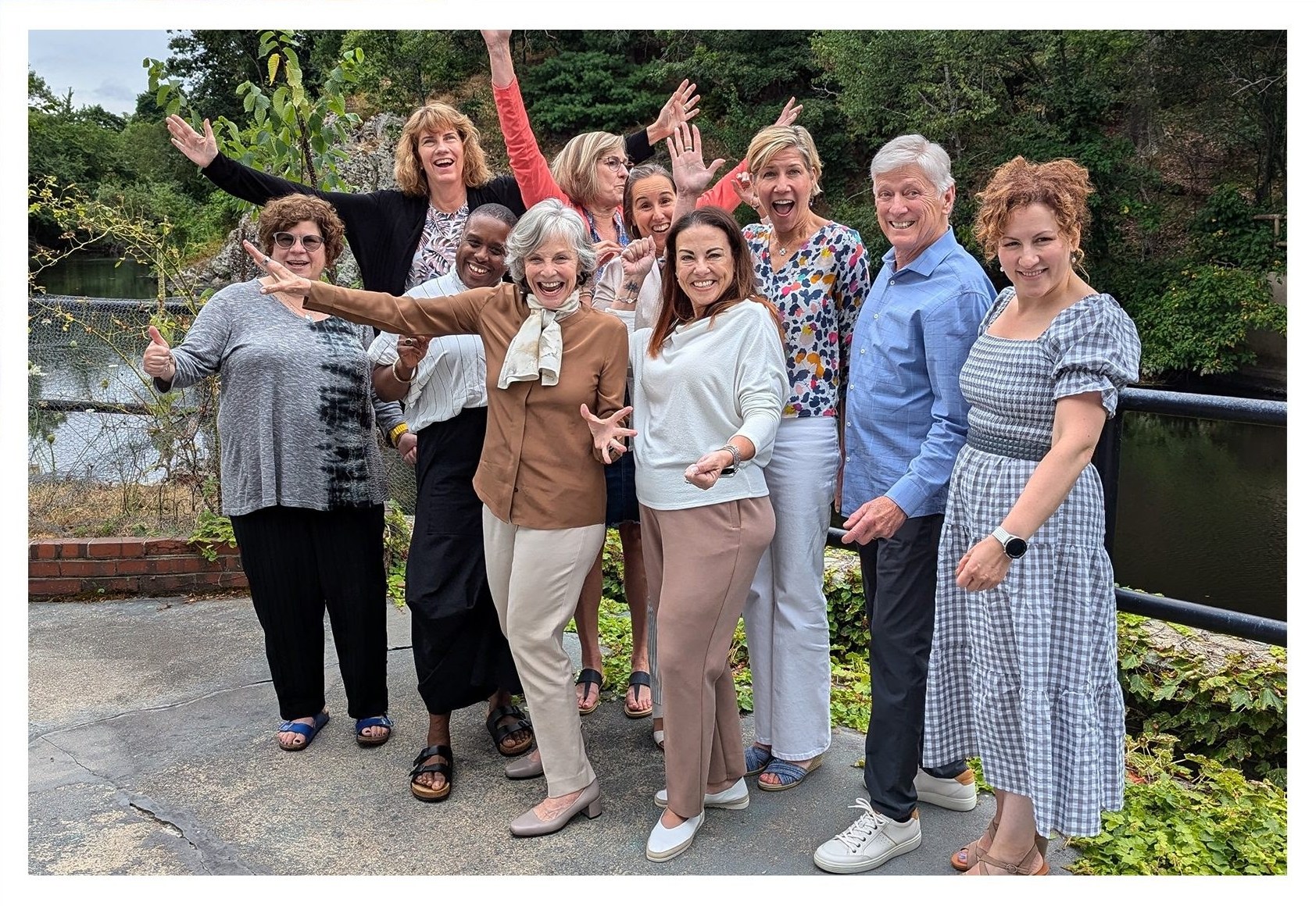 Concord public workshop participants striking power poses